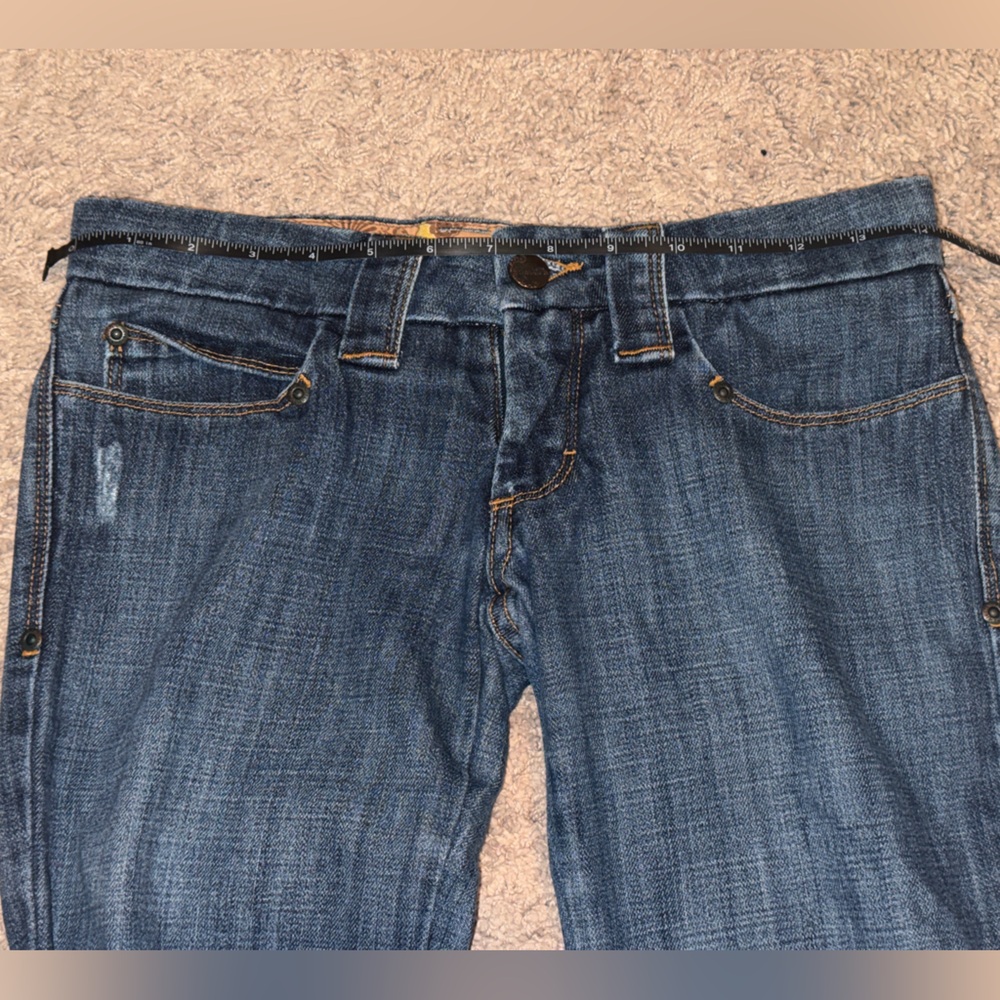 Frankie B Y2K Vintage Low Rise Flare Leg jeans with heart butt detail - Size 2 - Picture 9 of 9